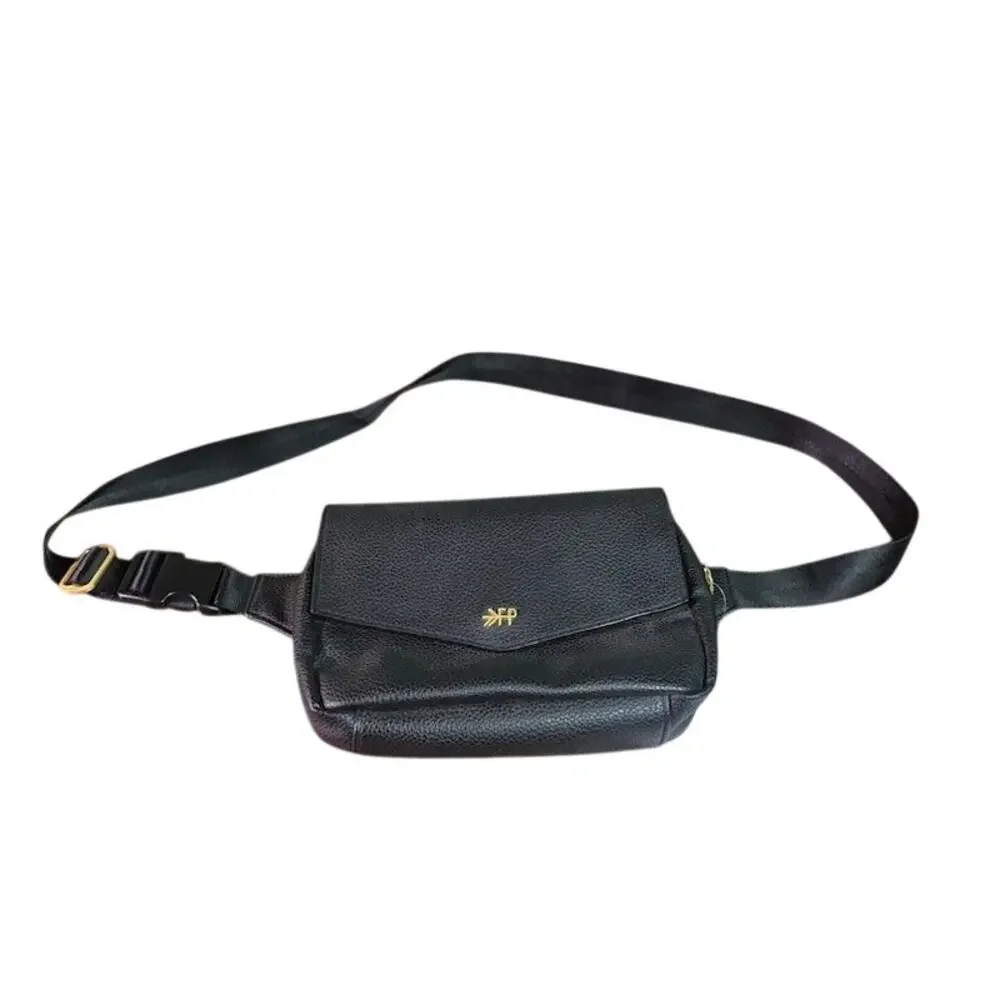 NWT Freshly Picked Black Diaper Bag Belt Bag Crossbody Fanny Pack Vegan Leather